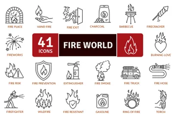 Fire World Icon Pack