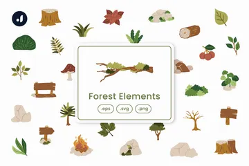 Forest Elements Icon Pack