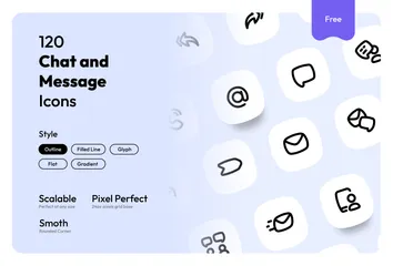 Free Chat And Message Icon Pack