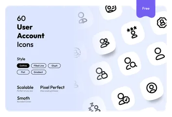 Free Cuenta de usuario Paquete de Iconos
