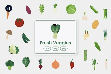 Fresh Veggies Icon Pack