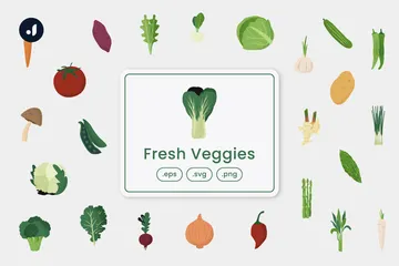 Fresh Veggies Icon Pack