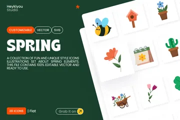 Frühling Symbolpack