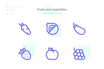 Fruits And Vegetables Icon Pack