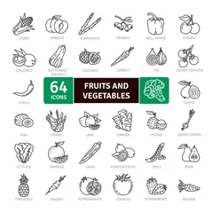 Fruits And Vegetables Icon Pack