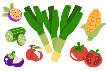 Fruits & Vegetables Icon Pack