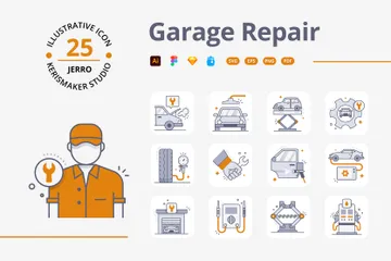 Garage Repair Icon Pack