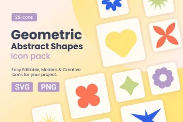 Geometric Abstract Shapes Icon Pack