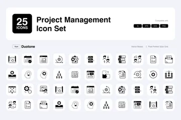 Gestión de proyectos Paquete de Iconos