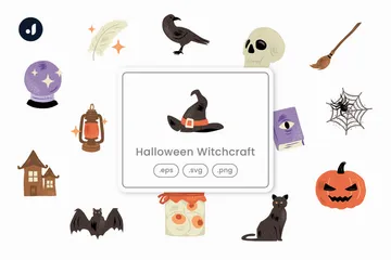 Halloween Witchcraft Icon Pack