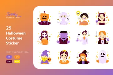 Halloweenkostüm Symbolpack