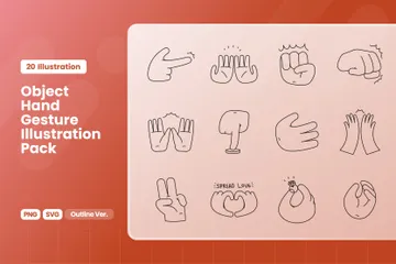 Hand Gesture Icon Pack