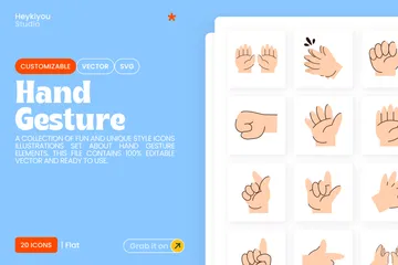 Hand Gesture Icon Pack