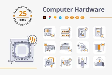 Hardware de la computadora Icon Pack