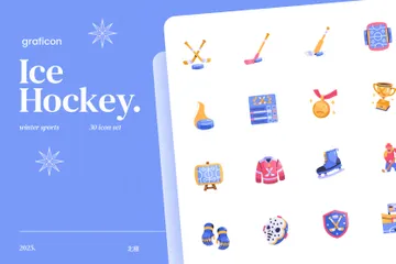 Hockey sobre hielo Paquete de Iconos