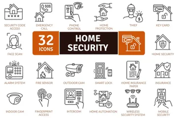 Home Security Icon Pack