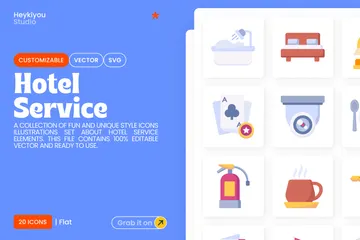 Hotel Service Icon Pack