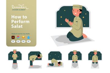 How To Perform Salat Boy Icon Pack