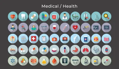 Icone vettoriali mediche/salutistiche Icon Pack