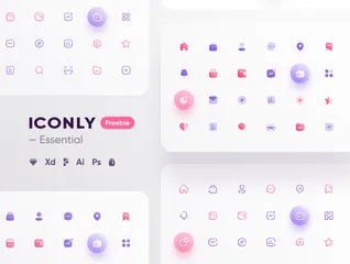 Free Iconly - Essential Icons Icon Pack