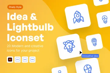 Idea & Lightbulb Icon Pack