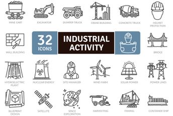 Industrial Activity Icon Pack