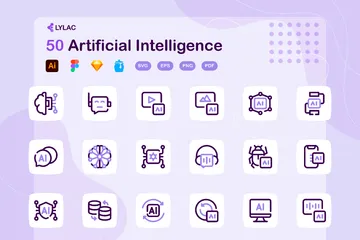 Inteligência artificial Pacote de Ícones