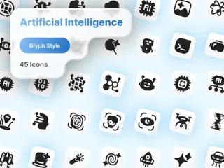 Intelligence artificielle Pack d'Icônes