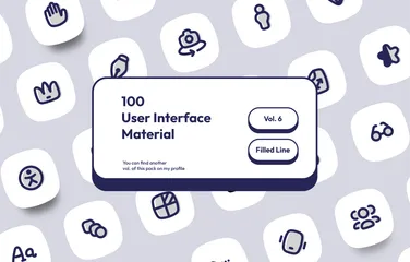 Interface do usuário Vol. 6 Pacote de Ícones