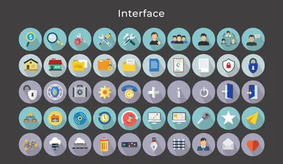 Interface Pacote de Ícones