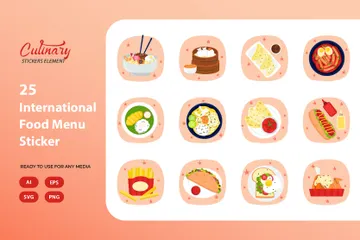 International Food Icon Pack