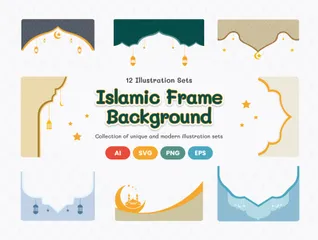 Islamic Frame Background Icon Pack