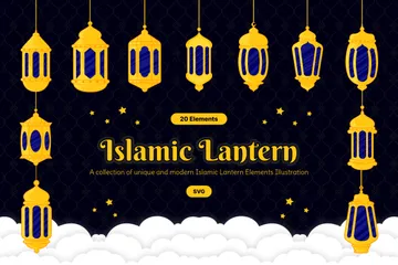 Islamic Ornament Lantern Decoration Icon Pack