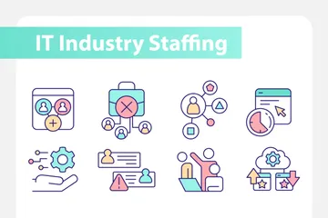 IT Industry Staffing Icon Pack