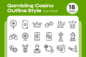 Jogos de cassino Pacote de Ícones