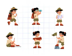 Kids Character Adventure Icon Pack