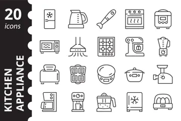 Kitchen Appliances Icon Pack