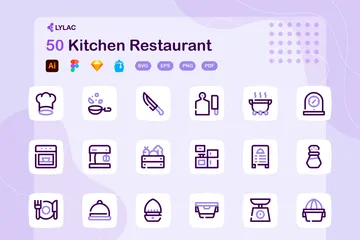 Kitchen Restaurant Icon Pack