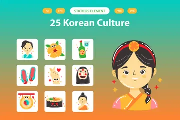 한국문화 아이콘 팩