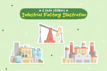 Linda fábrica industrial Icon Pack