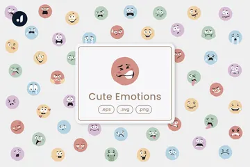 Lindas emociones Paquete de Iconos