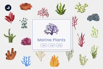 Marine Plants Icon Pack