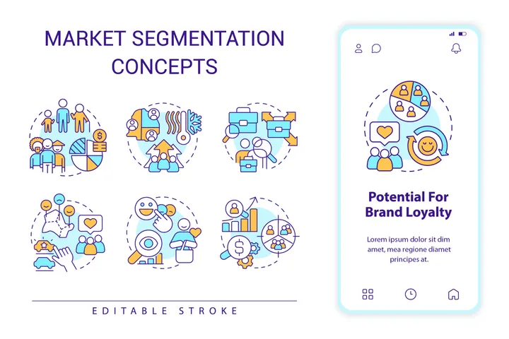 6,834 Market Segmentation Icon Packs - Free in SVG, PNG, GIF | IconScout