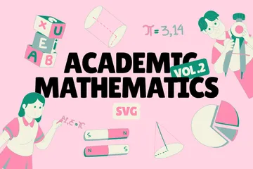 Matemáticas académicas vol. 2 Paquete de Iconos