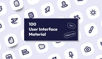 Material de interface do usuário Vol.1 Pacote de Ícones