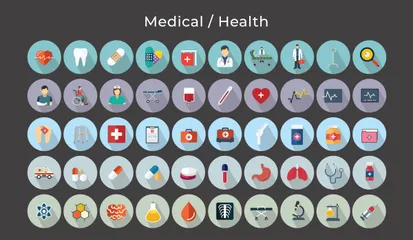 Medical / Health Vector Icons Icon Pack