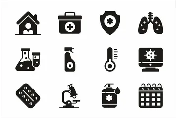 Medicina e Coronavírus Icon Pack