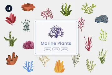 Meerespflanzen Symbolpack