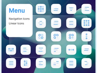 Menü und Navigation Symbolpack