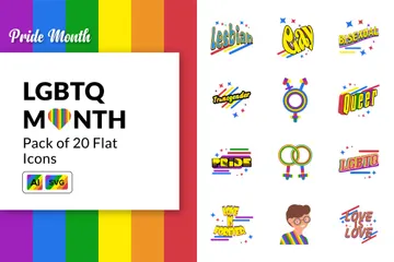 Mes del Orgullo LGBTQ Icon Pack